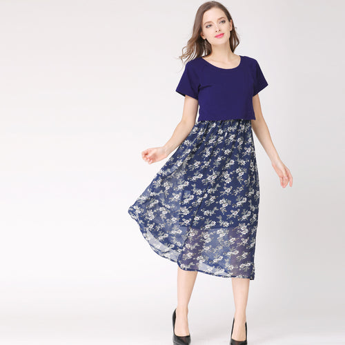 Herringbone Maternity Dress