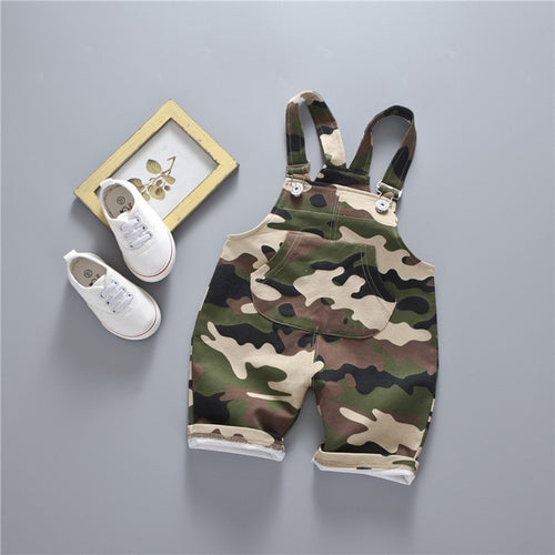 Baby Cotton Overalls Shorts
