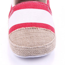 Load image into Gallery viewer, Striped Crib Shoes