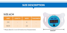 Load image into Gallery viewer, Baby Nipple Thermometer Pacifier
