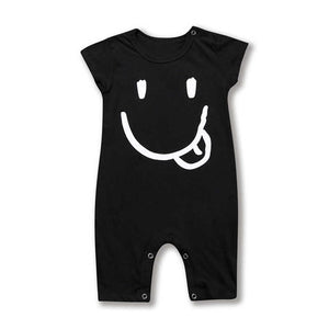 Happy Face Cotton Romper