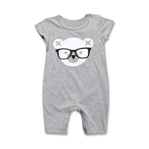 Happy Face Cotton Romper