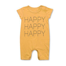 Load image into Gallery viewer, Happy Face Cotton Romper
