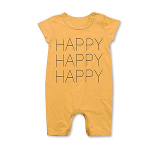 Happy Face Cotton Romper