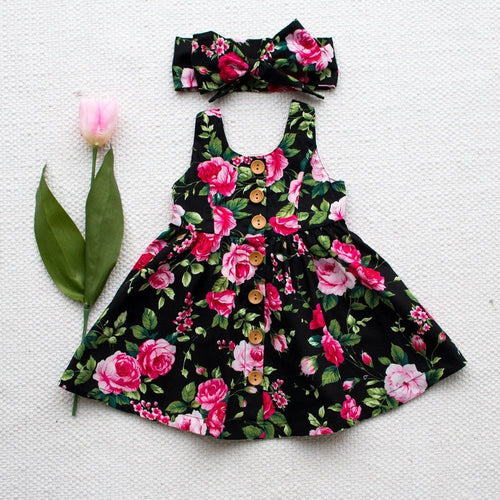Button Floral Dress