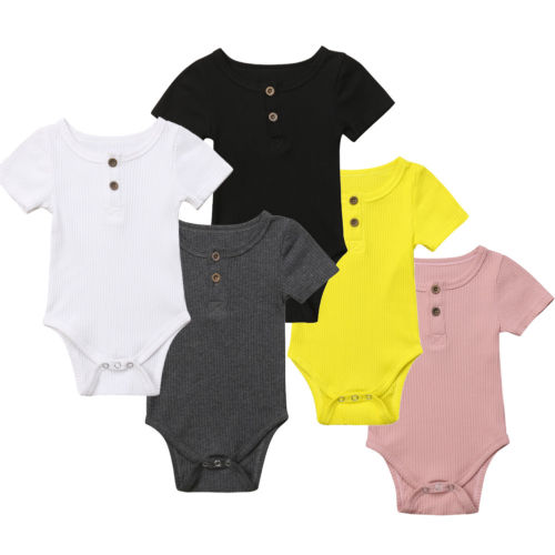 Short Sleeve Cotton Romper