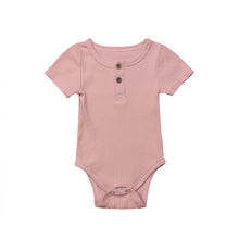 Load image into Gallery viewer, Short Sleeve Cotton Romper
