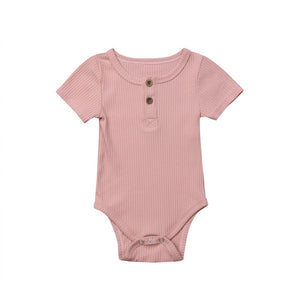 Short Sleeve Cotton Romper