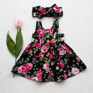 Button Floral Dress