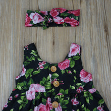 Load image into Gallery viewer, Button Floral Dress