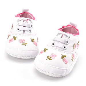 Embroidered Floral Soft Shoes