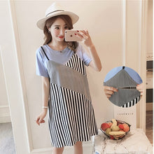 Load image into Gallery viewer, Striped Patchwork Cotton Breastfeeding Clothes