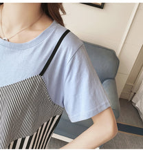 Load image into Gallery viewer, Striped Patchwork Cotton Breastfeeding Clothes