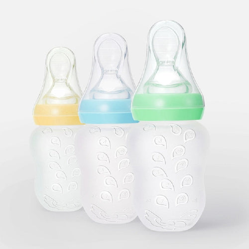 Silicone Baby Cereal Feeder Bottle