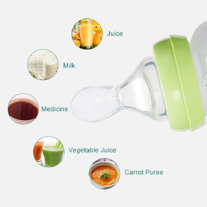 Silicone Baby Cereal Feeder Bottle