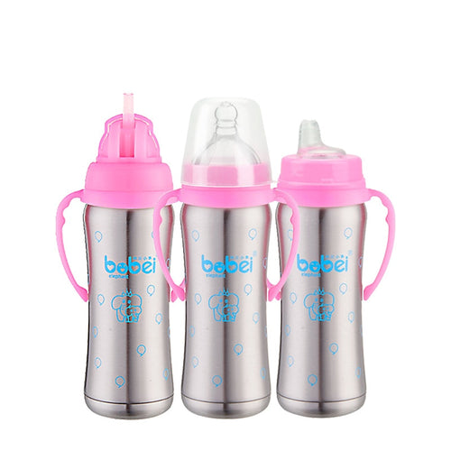 3 in 1 Baby Stainless Steel Bottle