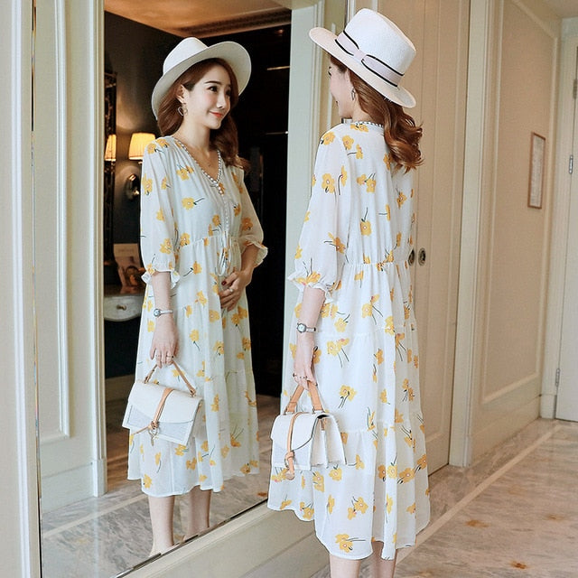Half Sleeve Maternity Dress