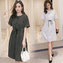 Load image into Gallery viewer, Vertical Striped Nursing Dress