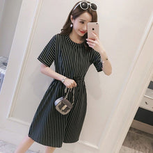 Load image into Gallery viewer, Vertical Striped Nursing Dress