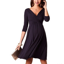 Load image into Gallery viewer, V Neck Maternity Summer Dress