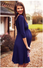 Load image into Gallery viewer, V Neck Maternity Summer Dress