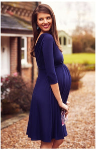 V Neck Maternity Summer Dress