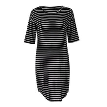 Load image into Gallery viewer, Striped Pregnancy Casual Dress